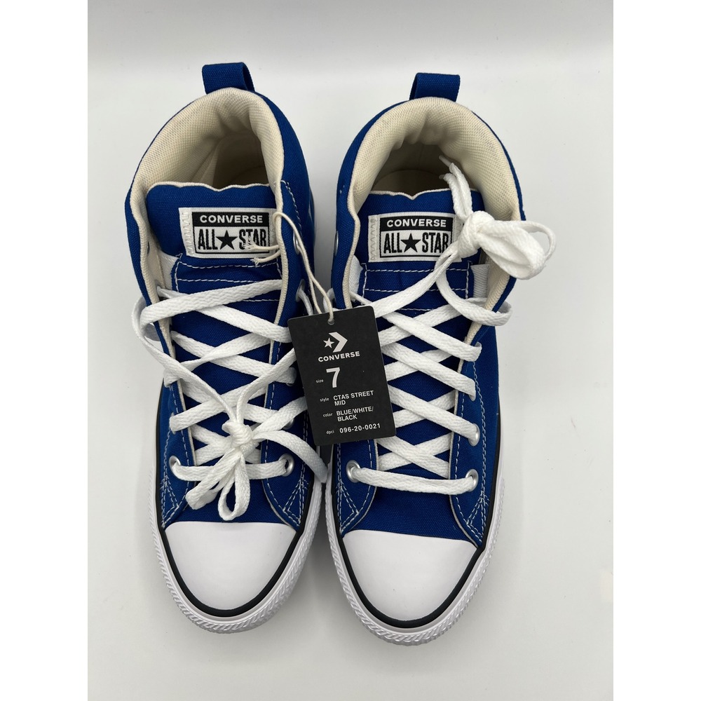Converse Chuck Taylor All Star Street Mid Blue White A17065F Womens 9 Mens 7